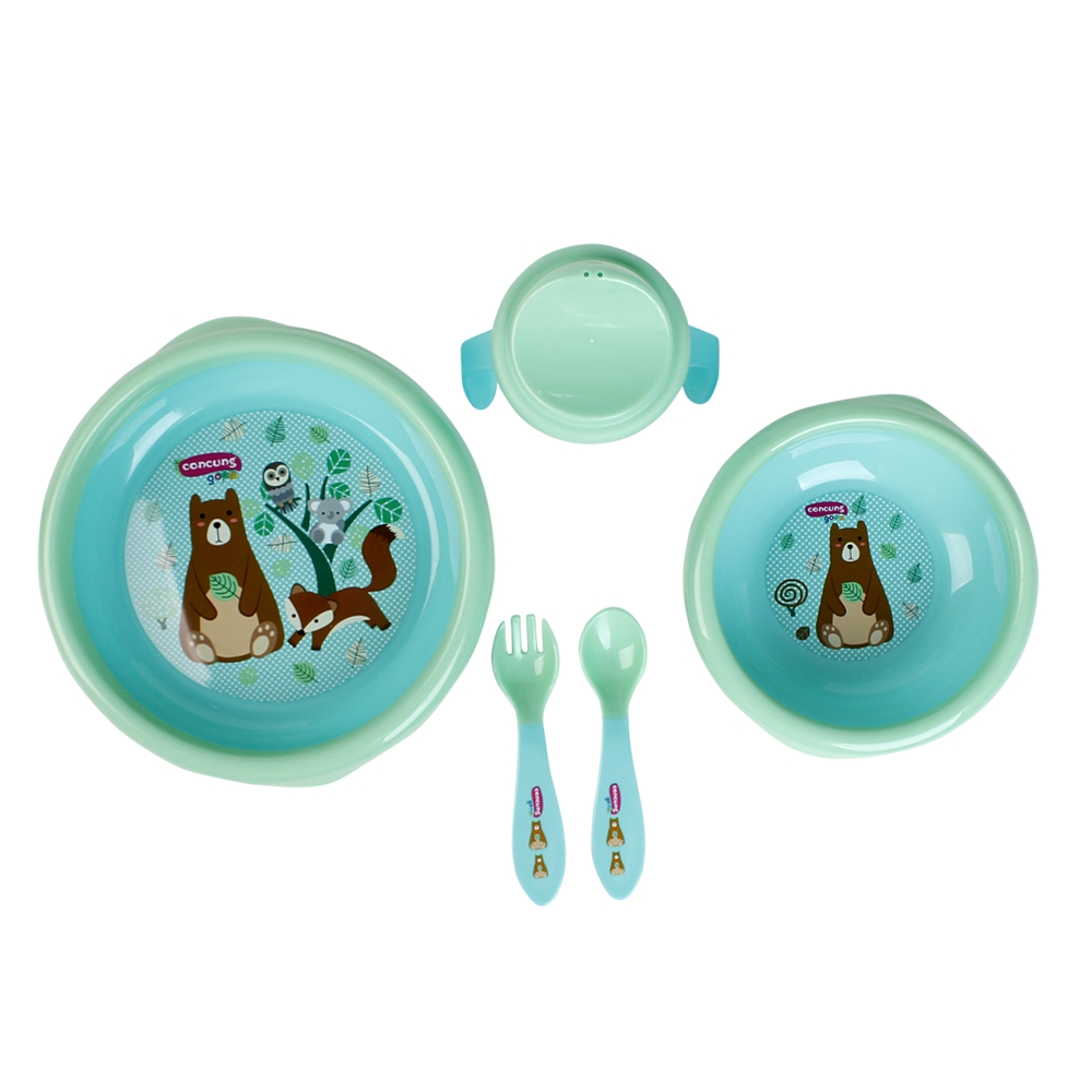 Bộ đồ dùng ăn uống ConCung Good (Xanh lá ) - Hình ảnh 2